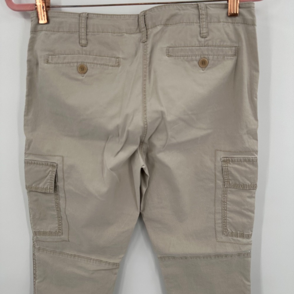 Eileen Fisher Cargo Pants Women's 4 Beige Regular Fit Comfort Mid Rise Ankle Zip - Picture 8 of 12